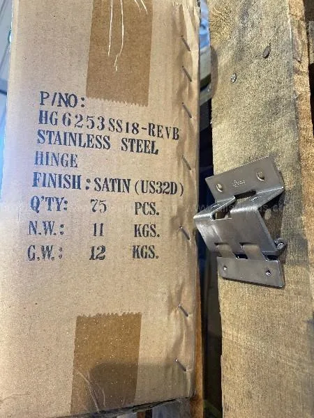 Stainless Steel Overlay Door Hinges