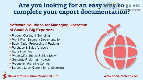 Export Documentation Software for Exporters