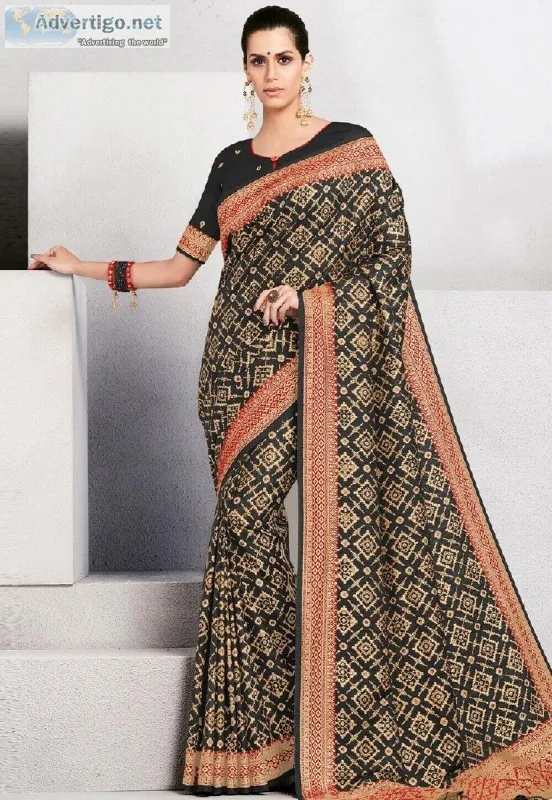Designer Black Sarees For Women