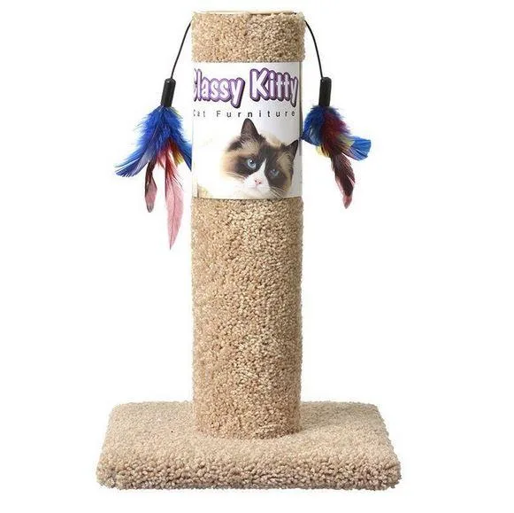 &quotBRAND NEW&quot Cat Scratching Post with Feathers