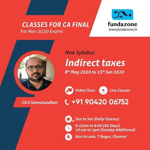 CA Classes For Final (Video and Online Classes)
