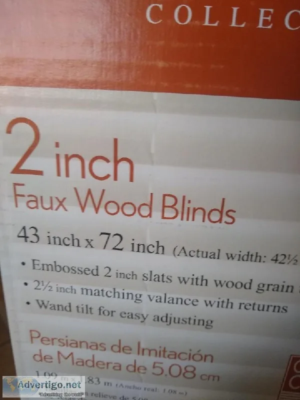 FAUX WOOD BLINDS