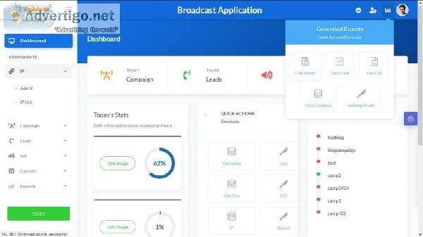 Voicebroadcast Applications