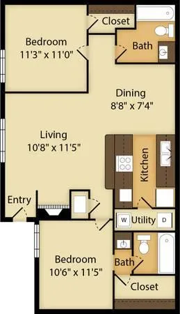 2br - 852ft2 - Spacious Floor Plans and Walk-In Closets Playgrou