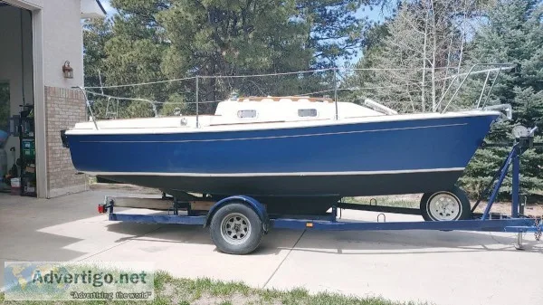 1989 Quickstep 21 Sailboat and Trailer For Sale near Denver