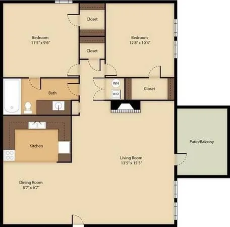 2br - 800ft2 - Outdoor Grill and Picnic Area Covered Parking Ava