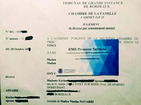 USCIS FRENCH ONLINE TRANSLATION SERVICES