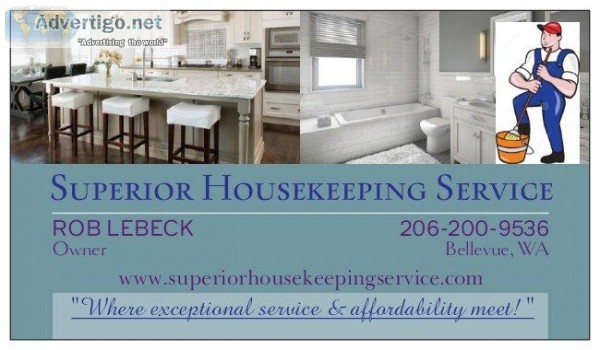 SUPERIOR HOUSEKEEPING SERVICE - ALL TIME LOW PRICES
