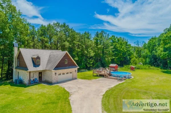 Lease-Purchase &ndash 3BD2BA Raymond Home with 90 Acres