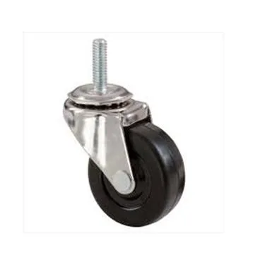 STAINLESS STEEL MEDIUM DUTY (TPU-WHEEL) PIN  STUD MOUNT CASTERS