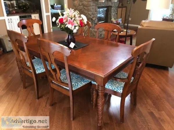 Dining Table plus 6 Chairs and China Cabinet
