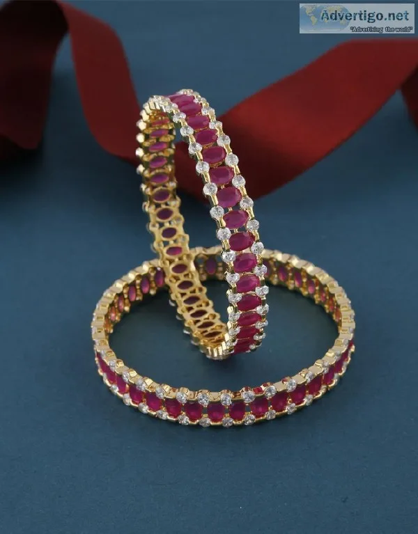 Check out fancy Bangles Online at Anuradha Art Jewellery.