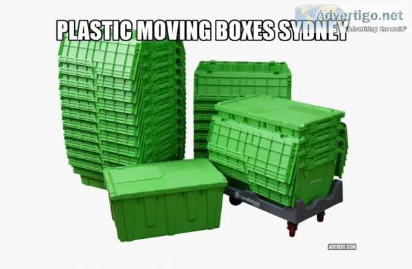 Pack with Plastic Moving Boxes in Sydney