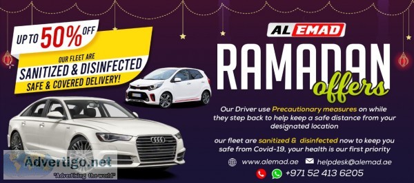 Amazing ramadan offer up to 50% off al emad rent a car contact +