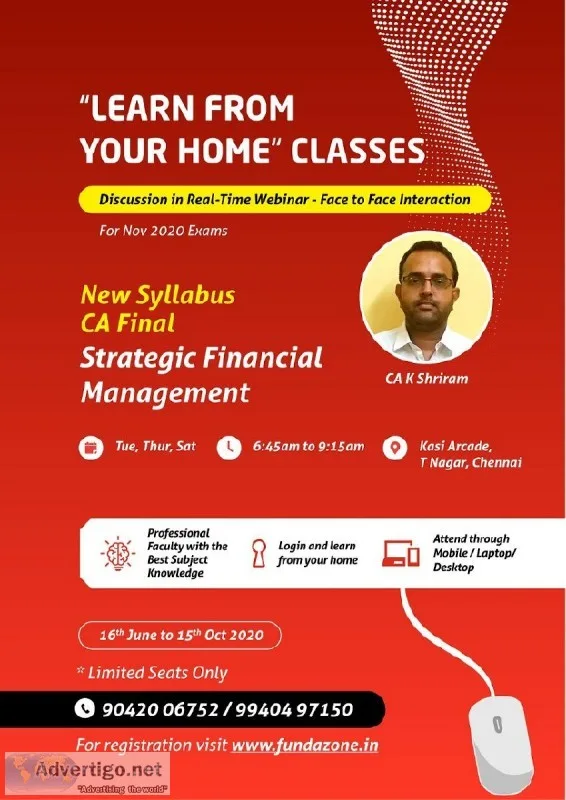 Learn From Your Home CA Classes