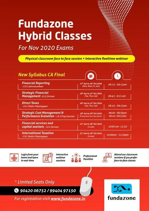 Hybrid Classes For CA Exams