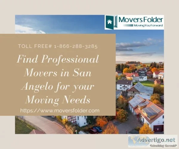 Find Professional Movers in San Angelo for your Moving Needs