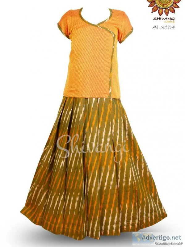 Readymade Kids Pattu pavadai  Lehenga Online Shopping