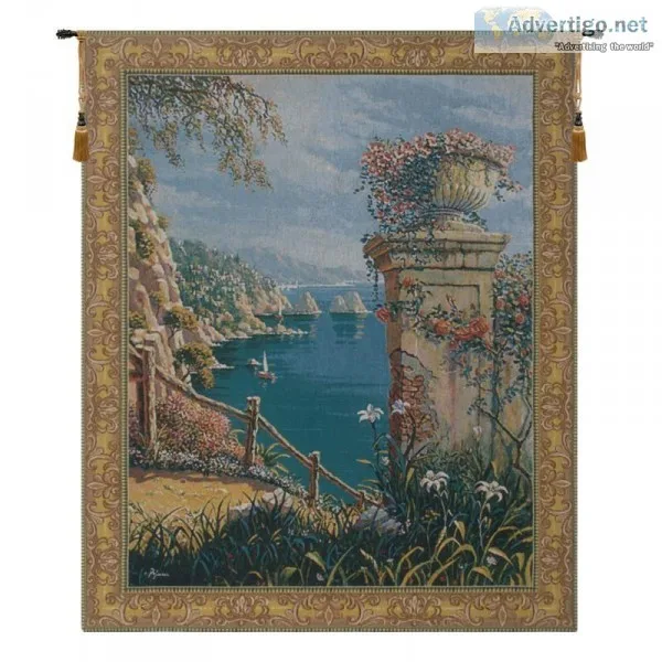 CAPRI VISTA BELGIAN TAPESTRY WALL HANGING