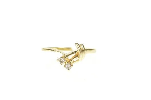 Twin diamond loop ring