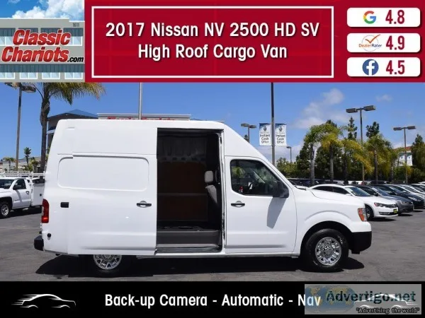 Used 2017 Nissan NV Cargo 2500 HD SV High Roof Van for Sale in S