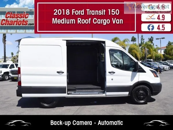 Used 2018 Ford Transit Cargo 150 Medium Roof Van for Sale in San