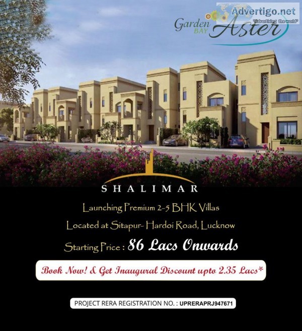 Buy Luxury Villas in Shalimar Garden Bay at Sitapur-Hardoi Link 