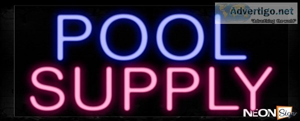 Pool Supply Neon Sign