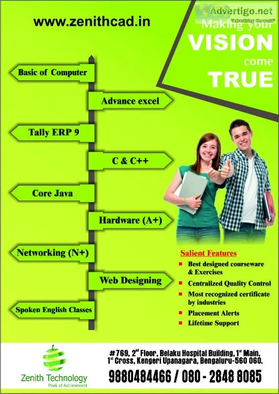 Zenith Technology  Kengeri &ndash Offers training on Basic of co