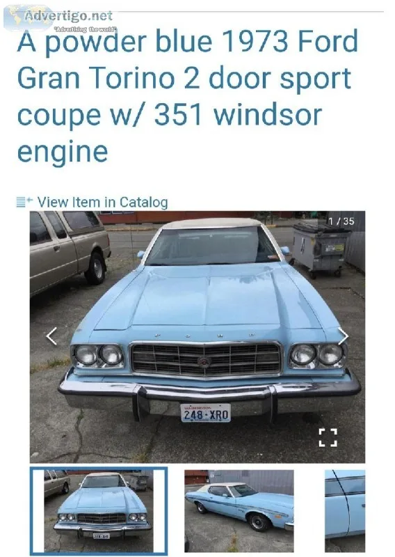 Searching for a 1973 Ford Gran Torino Sport