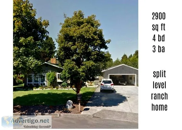 2900 Sq ft 4BD 3BA