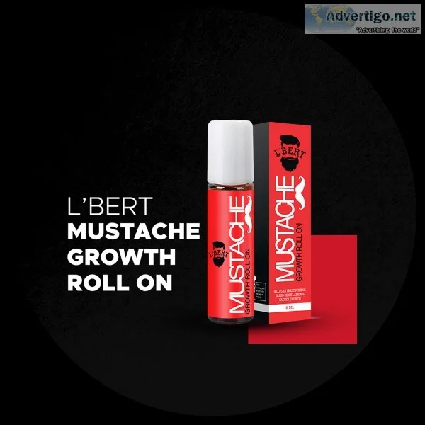 Shop Mustache Growth Roll-On for men online from LBERT