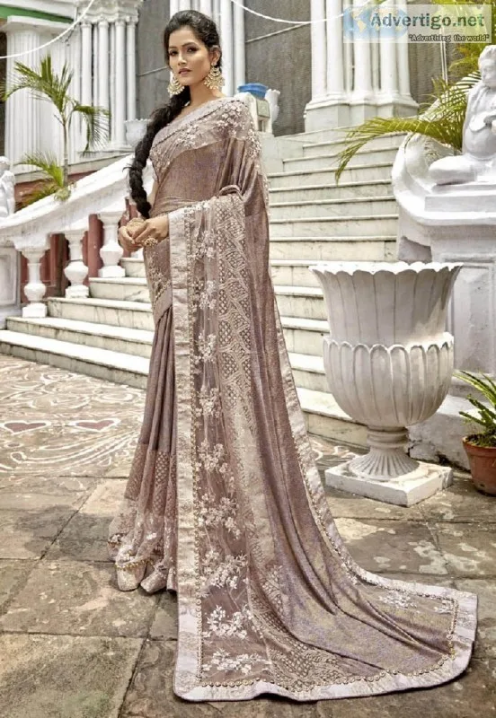 Latest Floral Print Sarees For Women