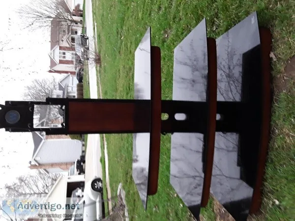 Tv stand w glass