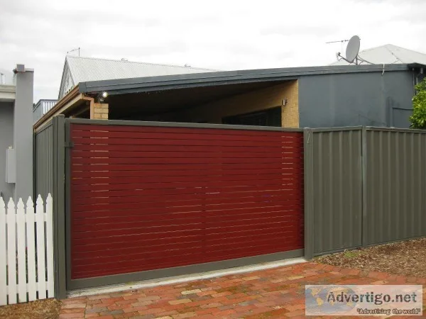 Secure Home With sliding secrurity gate  Elite Gates