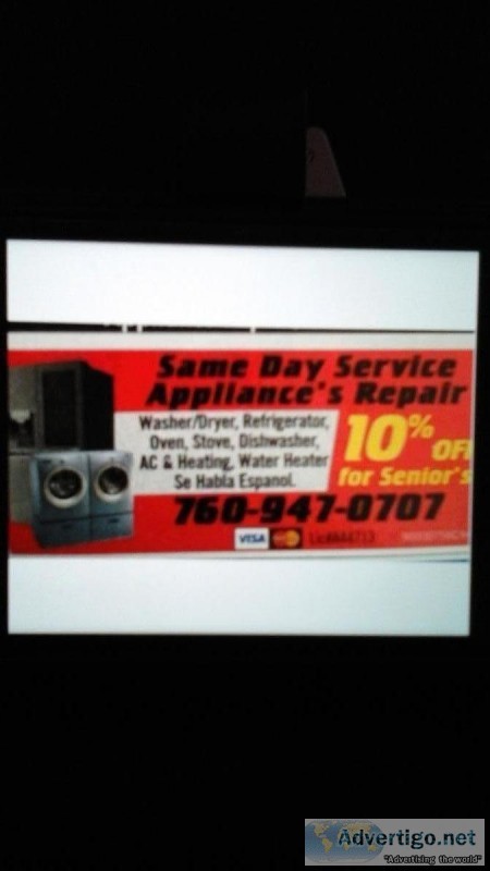 APPLIANCE REPAIR  SERVICE