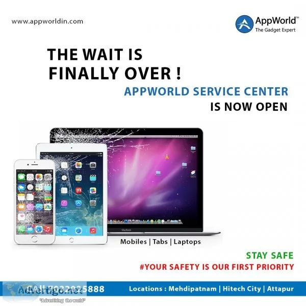Macbook service repair center attapur at appworld