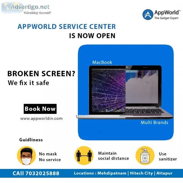 Macbook service repair center attapur at appworld