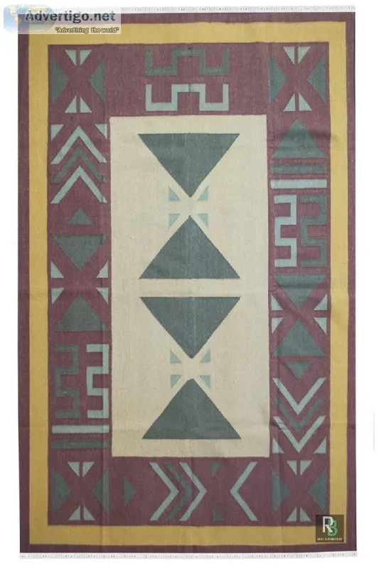 Damaru Diamond Cotton Flat-Woven Dhurrie - Rugs and Beyond