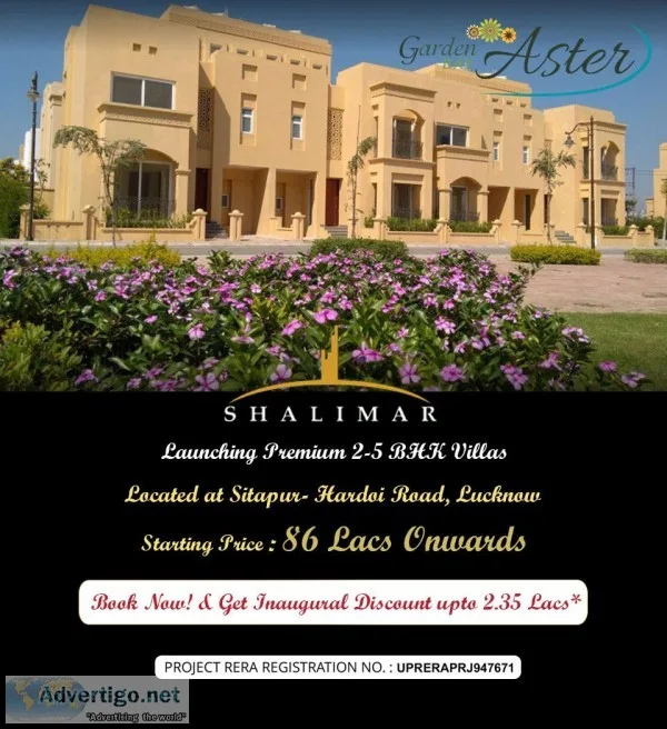 Shalimar GardenBay Aster Premium Luxury Villa in IIM Road Luckno