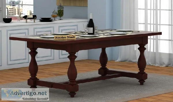 Buy Solid Wood Dining Table Online at Huge Discounts