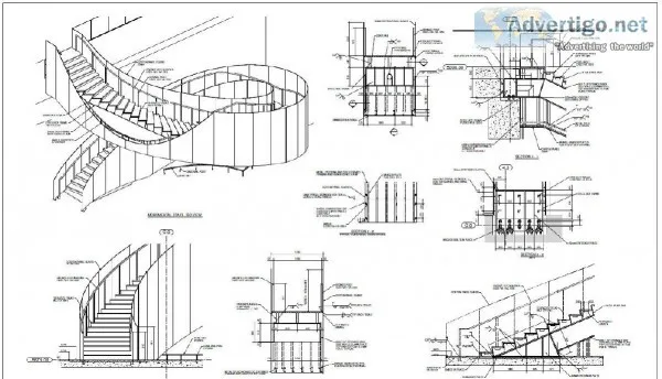 Stair and Handrail Detailing in North Dakota - Steel Constructio