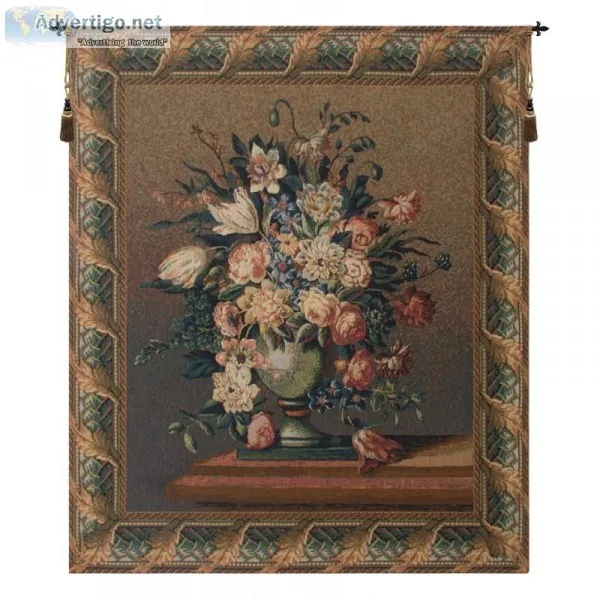 BREUGHEL S VASE DARK BELGIAN TAPESTRY WALL HANGING