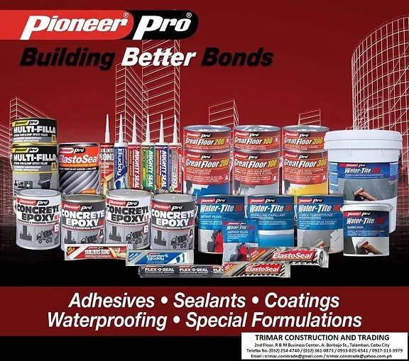 Cebu tile adhesive supplier by trimar