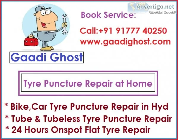 Mobile Puncture Repair Service in Hyderabad  Puncture Repair