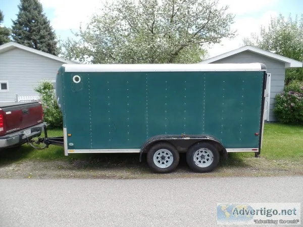 Enclosed wells cargo 7x14