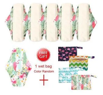 Get Reusable Bamboo Cotton Cloth Sanitary Menstrual Pads at Enli