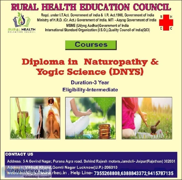 diploma in naturopathy and yogic science