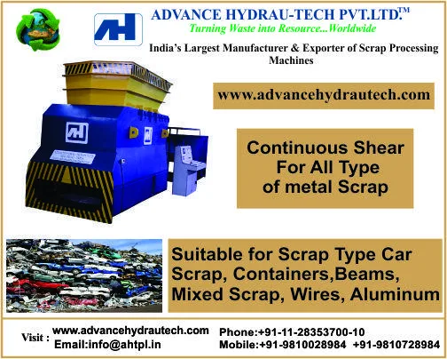 Continous Shear For Metal Scrap Shearing