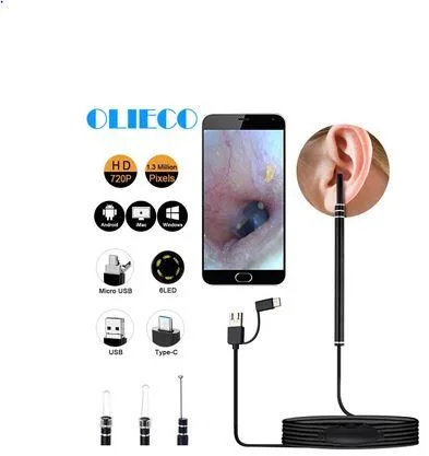 Get 3 in 1 Ear Cleaning Endoscope Spoon Mini Camera Ear PickerEa